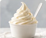 Soft serve ice cream cup